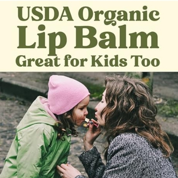 New 4 Pack Organic Best Lip Balm Repair Chapstick for Dry Cracked Lips Cherry - Picture 5 of 7